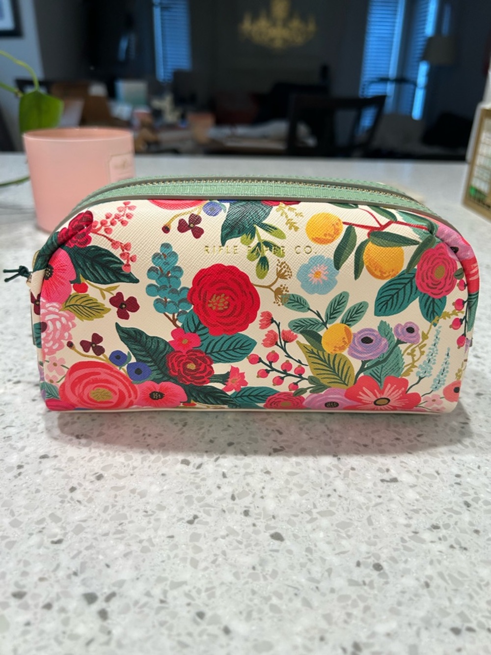 NWT Rifle Paper Co. Small Cosmetic Pouch - Garden Party